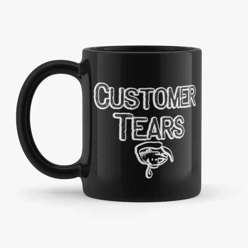 Customer Tears Mug Black